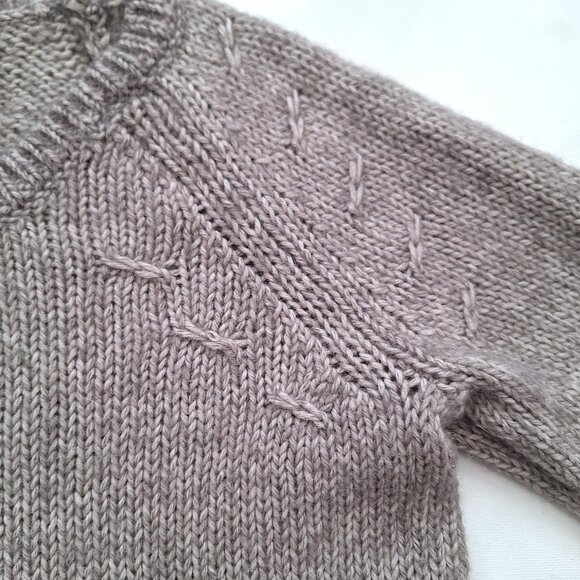 Ann Taylor Grey Cotton Wool Alpaca Blend Sweater - Picture 5 of 8